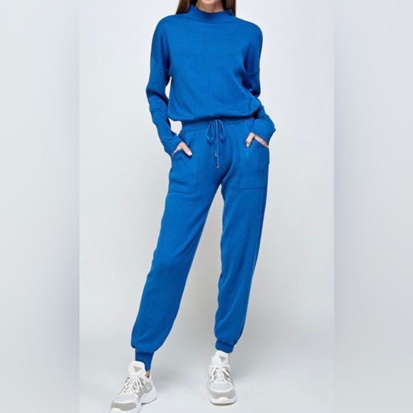 Pants - Dressed To Chill Lounge Pant Set Blue
